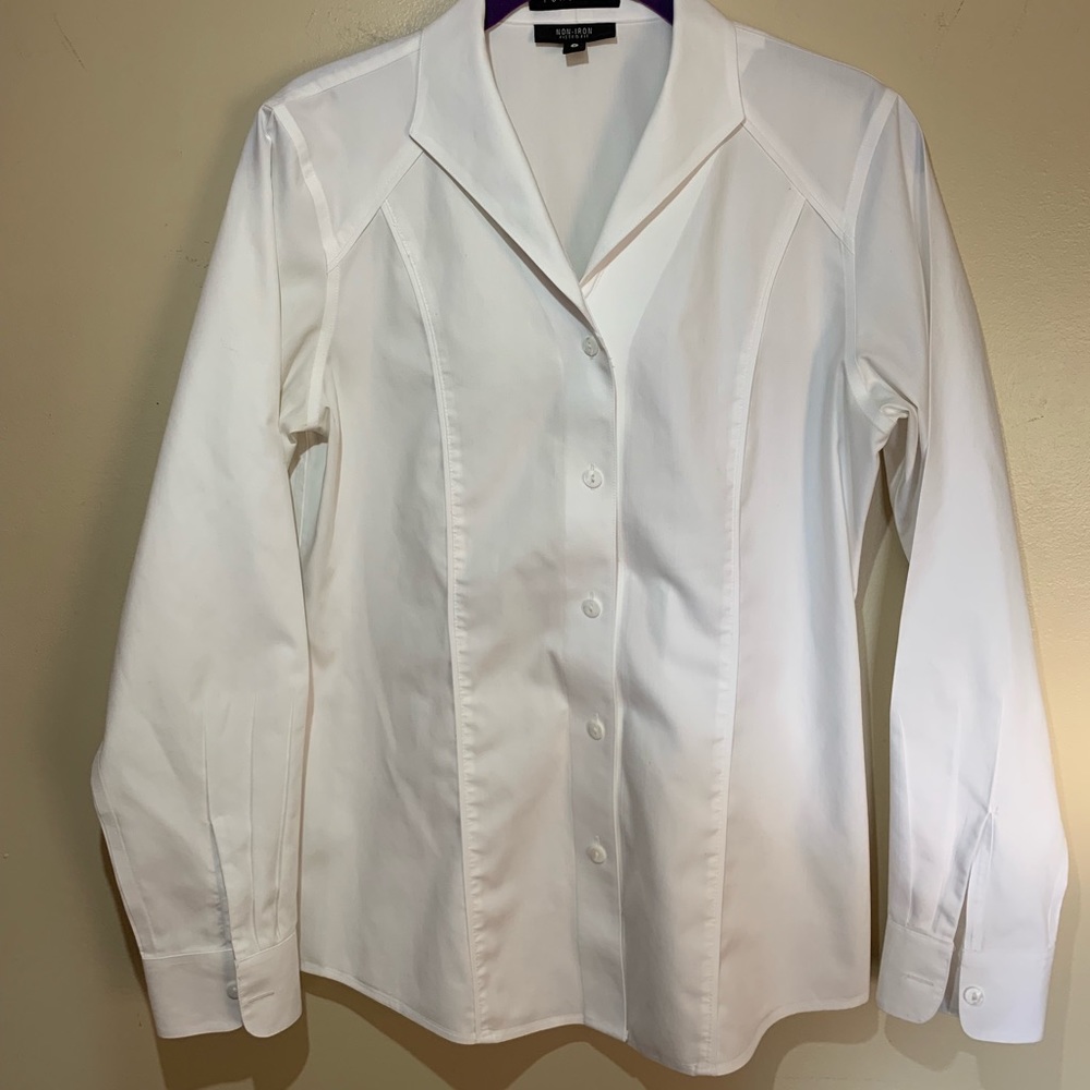 Foxcroft button down size 4
